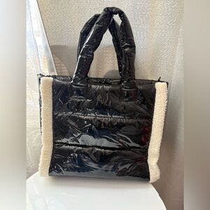 Black and Cream Tote Bag